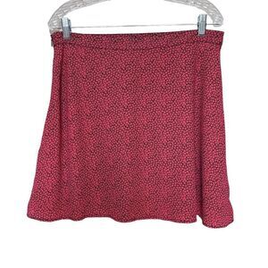 GAP Mini Skirt Pink Floral Size 12 Flowy Boho Lightweight Ditzy Floral
